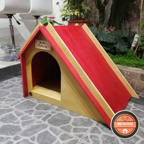 Casa Para Perro / Dos Aguas Armable / Mediano