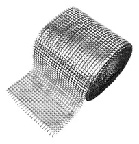 Comprar Metro Falso Strass Cuadrado Niquel Tortas Costura Candy Deco