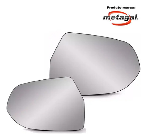 Lente Com Base Retrovisor Agile 09/14 Montana 11/21 Metagal