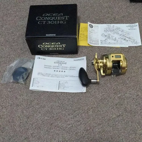 Carretilha Shimano Ocea Conquest Ct 301 Hg Esquerdo | Parcelamento
