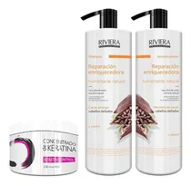 Comprar Shampoo Sin Sal Riviera Cabellos Dañados 1 litro Acondicionador Sin Sal Riviera 1 Litro Keratina Riviera 350 ml