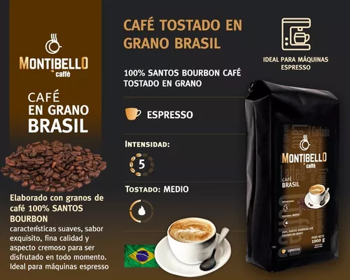 Cafetera Italiana Hudson 6p + Cafe Montibello Brasil 500g