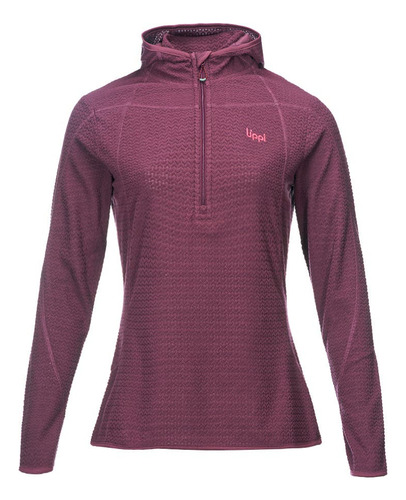 Poleron Mujer Lippi Jacaranda Nano-f 14 Zip Hoody Vino