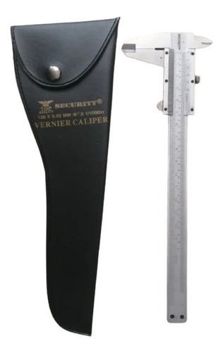 Vernier Calibrador Acero 6 Pulgadas Security Con Estuche 