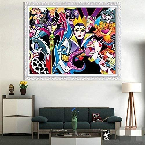 Imagen 4 de 8 de Pintura De Diamantes 5d Diseño Villains