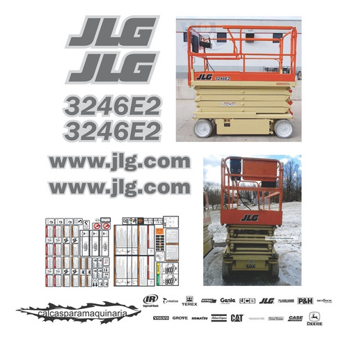 Kit De Calcas De Restauración Para JLG 3246 E2