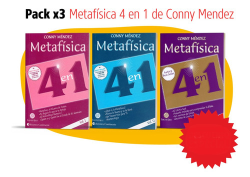 Pack 3 Libros De Metafisica 4 En 1 De Conny Mendez 20% Dto 