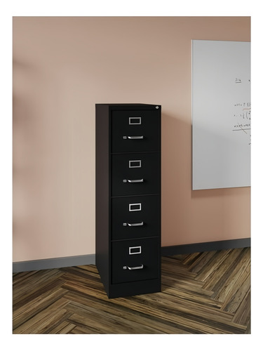 Archivero Vertical 4 Gavetas Oficio Color Negro