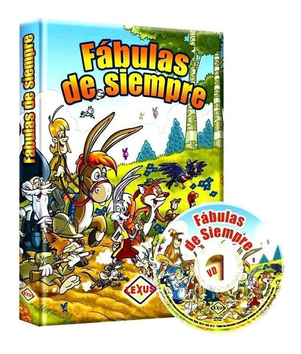 Libro Fábulas Completas De Siempre Infantiles Para Niños+dvd