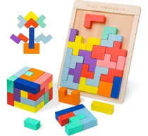Comprar Juego Didáctico Rompecabezas Tetrix Tangram Puzzle Madera