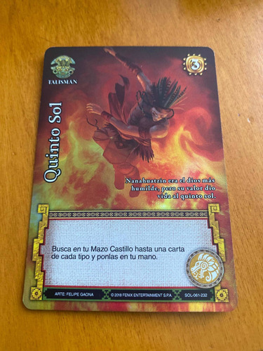 Quinto Sol Cartas Mitos Y Leyendas Salo Myl