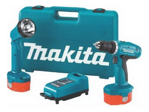 Taladro Atornillador Makita + Linterna 14,4v 2 Bat Niquel Ca