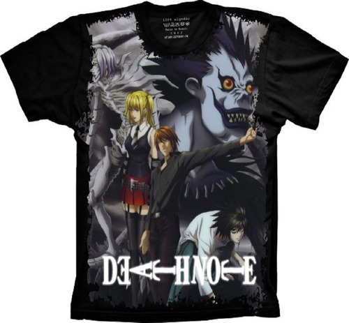 Camiseta Plus Size Anime Death Note