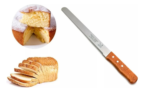 Cuchillo De Sierra Torta Pan Queque Acero Inoxidable