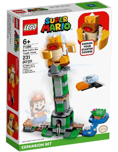 Brinquedo Super Mario Torre Bamba Chefe Irmão Sumô Lego Quantidade de peças 231