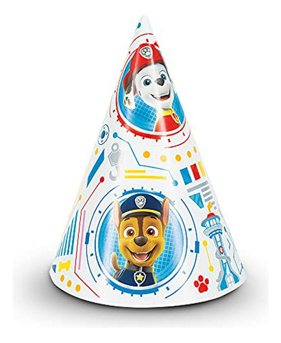 Sombreros De Fiesta Paw Patrol - 8 Piezas