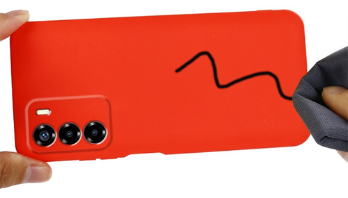 Compatible Funda De Silicona Líquida For Zte Axon 50 Lite