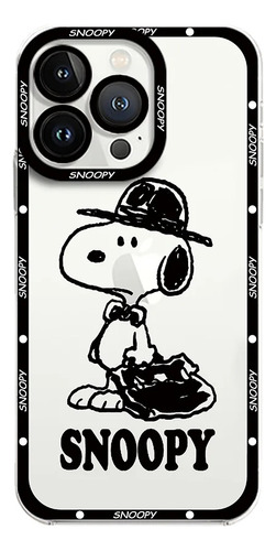 Funda De Teléfono Cartoon Cute Snoopy Para iPhone 15, 14, 13