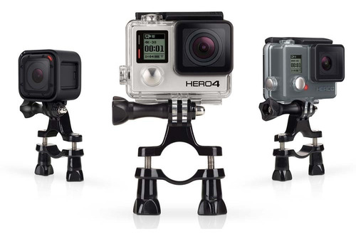 Imagen 4 de 8 de Accesorio Soporte Manubrio Grande Bicicleta Moto Gopro