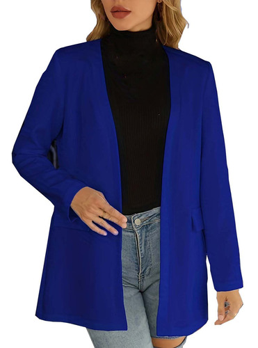 Abrigo De Moda Para Mujer, Suave Y Liso, Cuello Vuelto