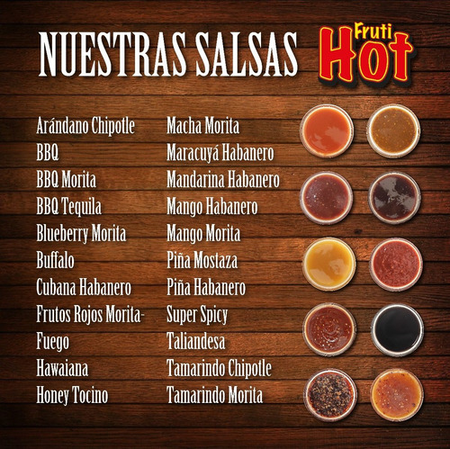 Salsas Alitas Bbq, Buffalo Y Frutales. C/6 Galones