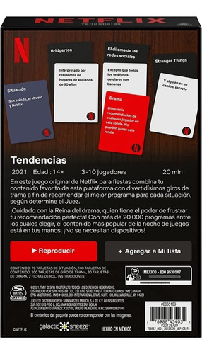 Netflix Juego De Mesa