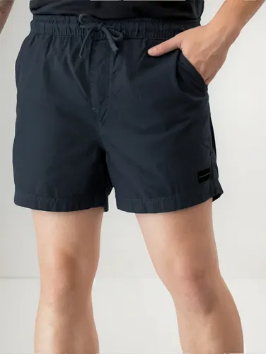 Short Calvin Klein Jeans Color Cós Elástico Azul Marinho