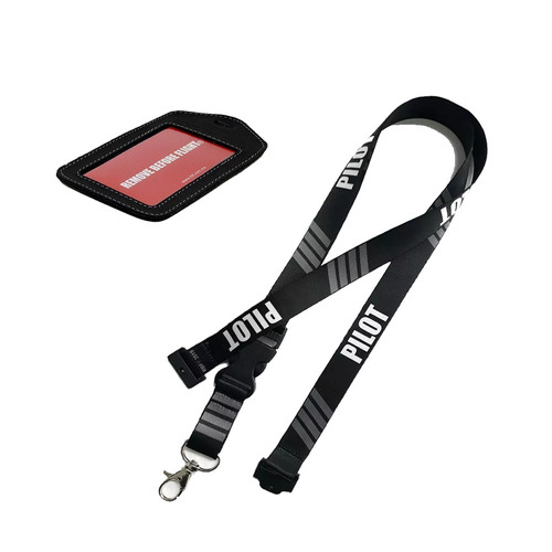 Lanyard Pilot 4 Barras Gris Remove Before Flight ®