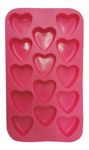 3 Moldes Figura Corazón Para Hielo Chocolates Velas Gelatin