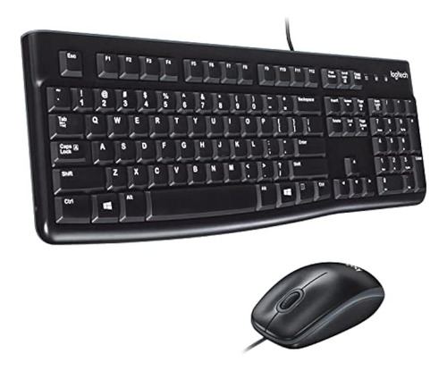 Combo De Mouse Y Teclado Usb Logitech Desktop Mk120 Duradero