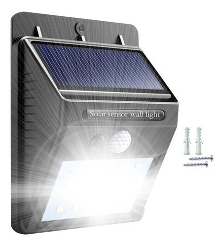 Panel Reflector Solar 30 Led 6w Ip 65 Para Exterior Fijo 