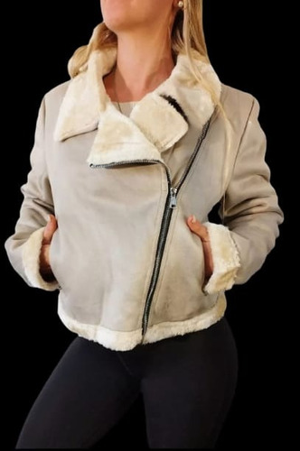 Campera Gamulan Mujer Gamuza Importado Yd Tendencia