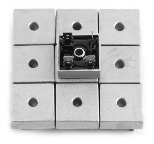 Caja Metálica Monocásase Diodo Puente Rectif, 50 A, 1000 V,