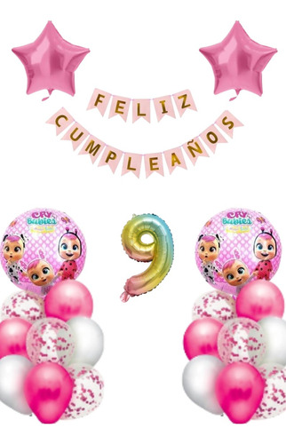 Globos Combo Set Decoración Bebé Llorones