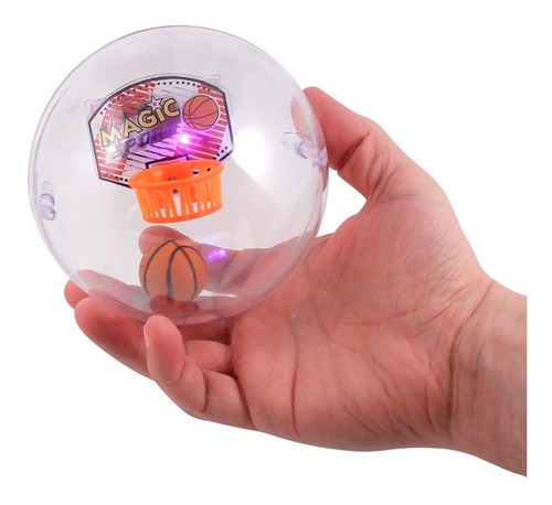 Imagen 3 de 4 de 3d Bola Basketball Con Luces Y Sonidos Incluye Pilas Bestoys