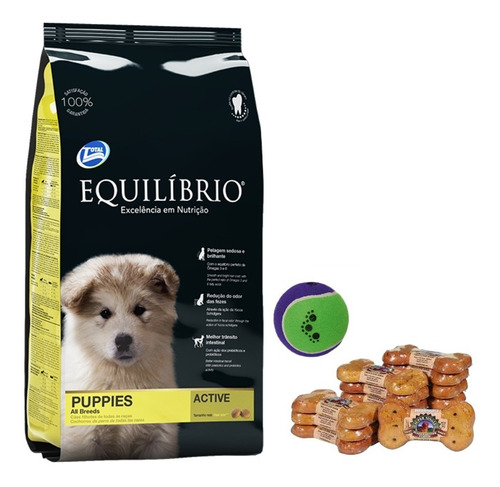 Equilibrio Cachorro Raza Mediana 15 + 3 Kg + Regalos