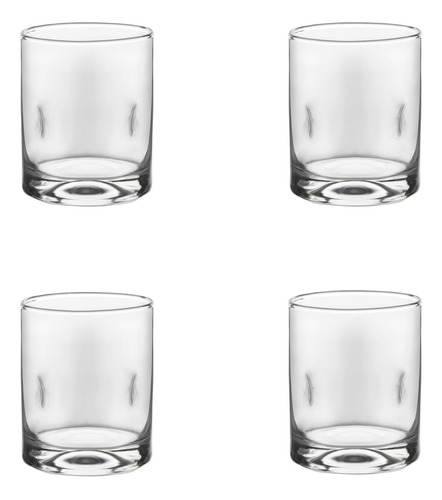 Set 4 Vasos Impressions Dof 370ml Color Agua