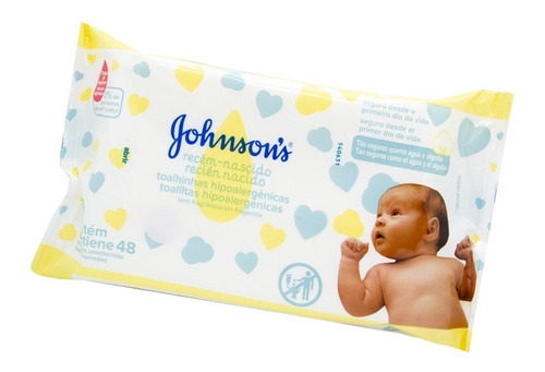 Johnson's Baby X3 Toallitas Húmedas Bebes Recién Nacidos 48u