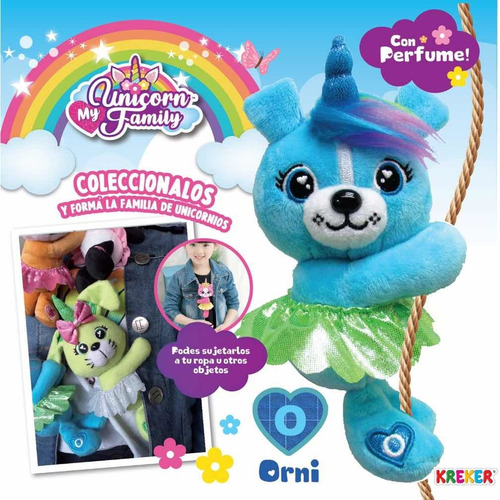 Imagen 2 de 9 de Perrita Perfumada My Unicorn Family Que Abraza. Kreker