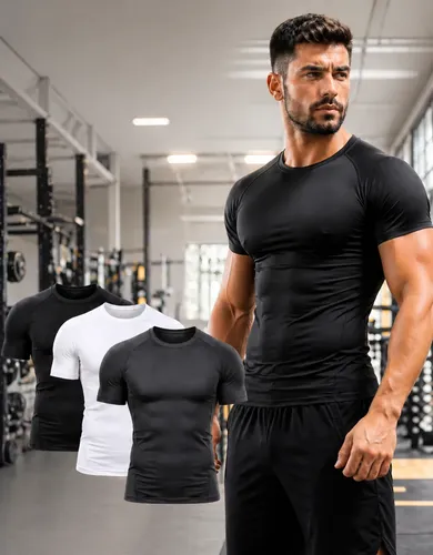 Kit 3 Camisa Compressão Masculina Rash Guard Treino Academia