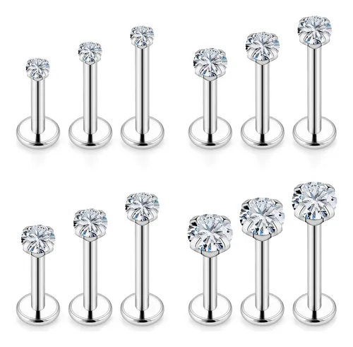 Lcolyoli Piercing Para Tragus Labret Medusa De 16 G, Con Ros