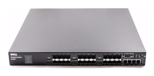 Switch Dell 24x Fibra Sfp Lc Powerconnect 6224f L2 L3 1g 10g
