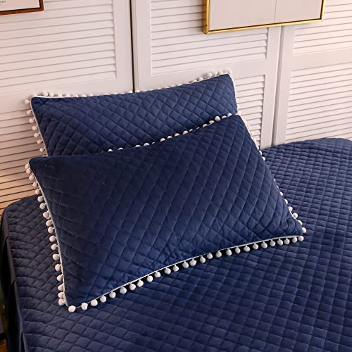 2 Fundas De Almohada Acolchadas Borlas De Diamantes, Ju...