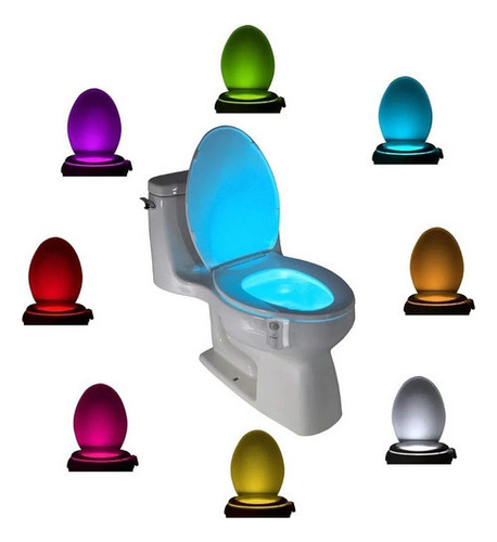 A W 2pcs Lámpara Led Luz Nocturna Sanitario Toilet Inodoro