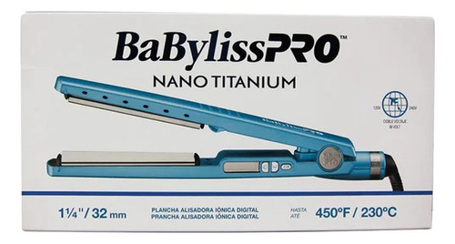 Plancha De Cabello Babylisspro Babyliss Babnt2091tuz Celeste 220v