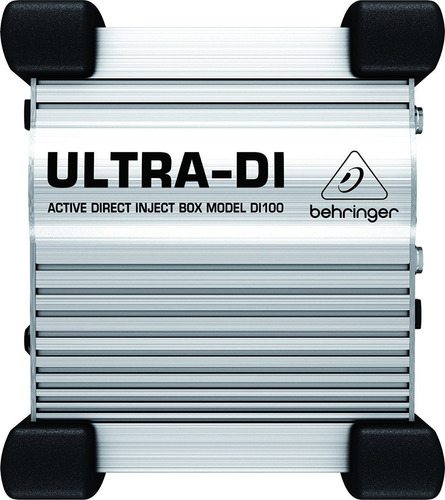 Direct Box Ativo Behringer Ultra Di-100 Uso Profissional Bivolt