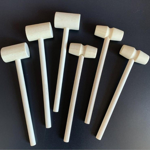 . 2 X 10x Pequeños Martillos De Madera Multiusos Langosta