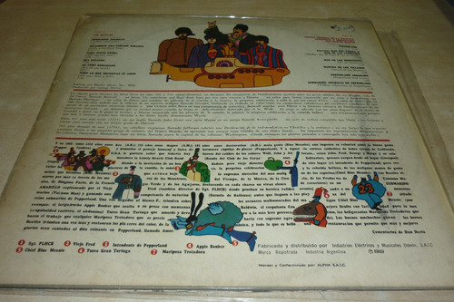 Beatles Submarino Amarillo Vinilo 8 Puntos Apple 6005 (Usado)