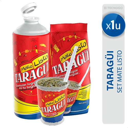 Mate Listo Taragui Set Yerba Bombita Azucar - Mejor Precio