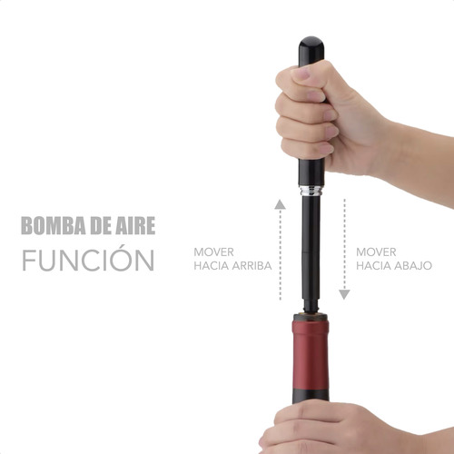 Sacacorchos Aguja Con Cortador Navaja Bombeo Portatil Manual